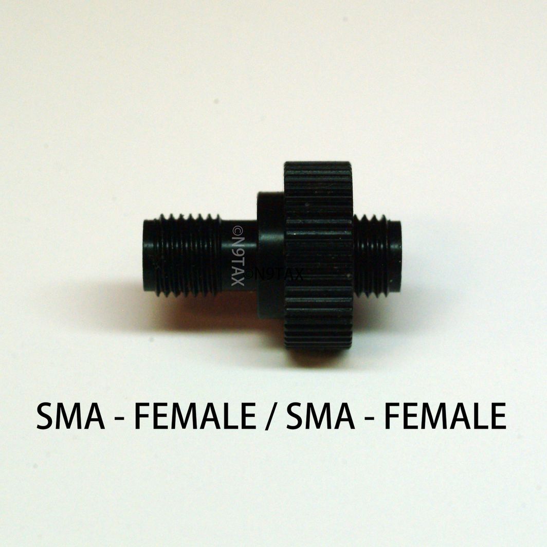 SMA Female to SMA Female Black Anodized Adapter